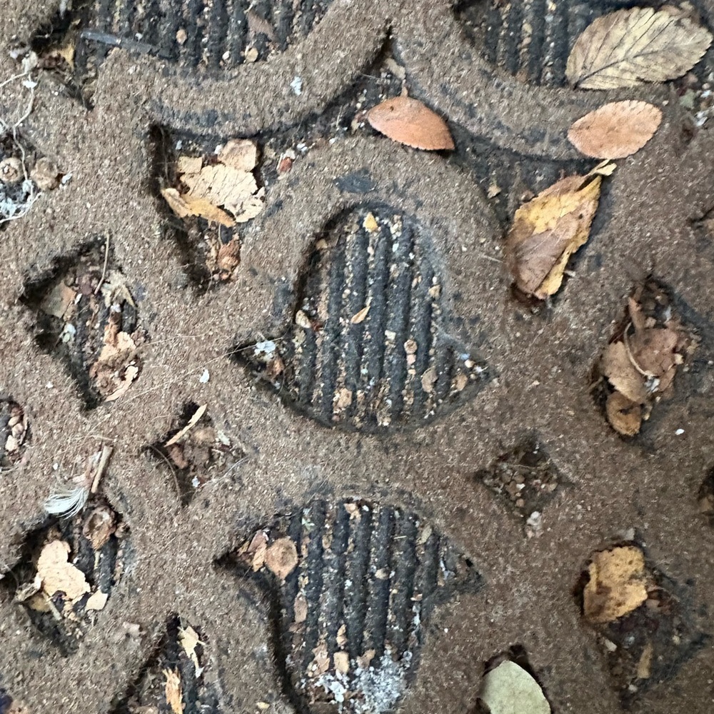 Moncler Brown and Black Textured Mat